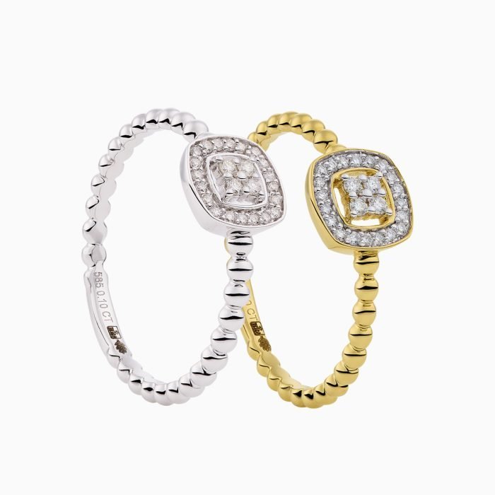 Ring R2025/25 Gouden ring met diamant