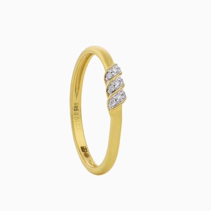 Ring R2025/27 gouden ring met diamant